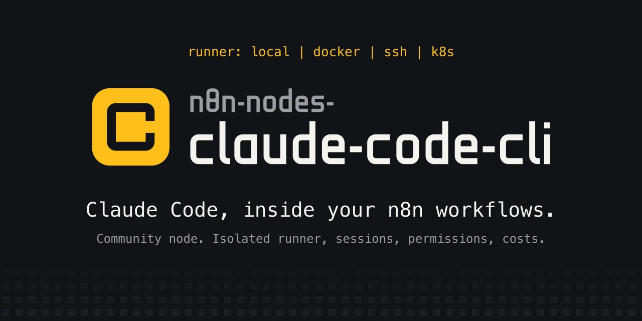 Capture d'écran de n8n Claude Code CLI